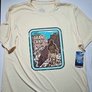 Grand Canyon National Park Shirt Mens Medium Vapor Apparel UPF 50 Hiking Tee NEW